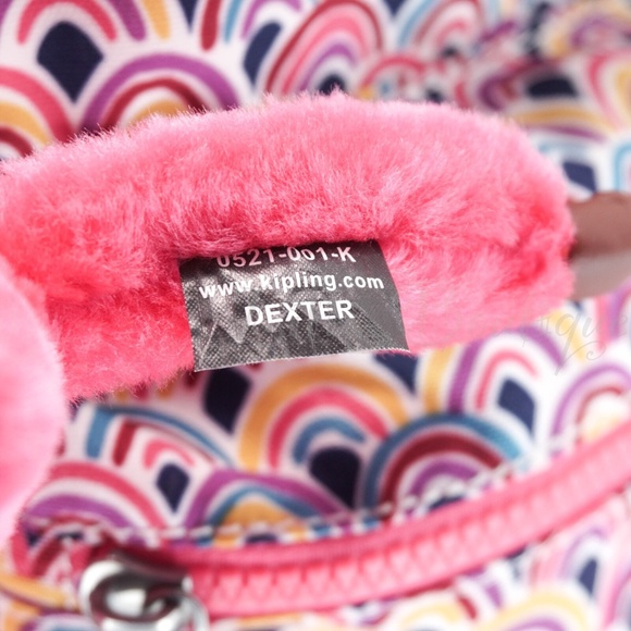 NWT Kipling BP4391 Ezra Travel Bag Backpack Polyester Peacock Prism Pink Multi